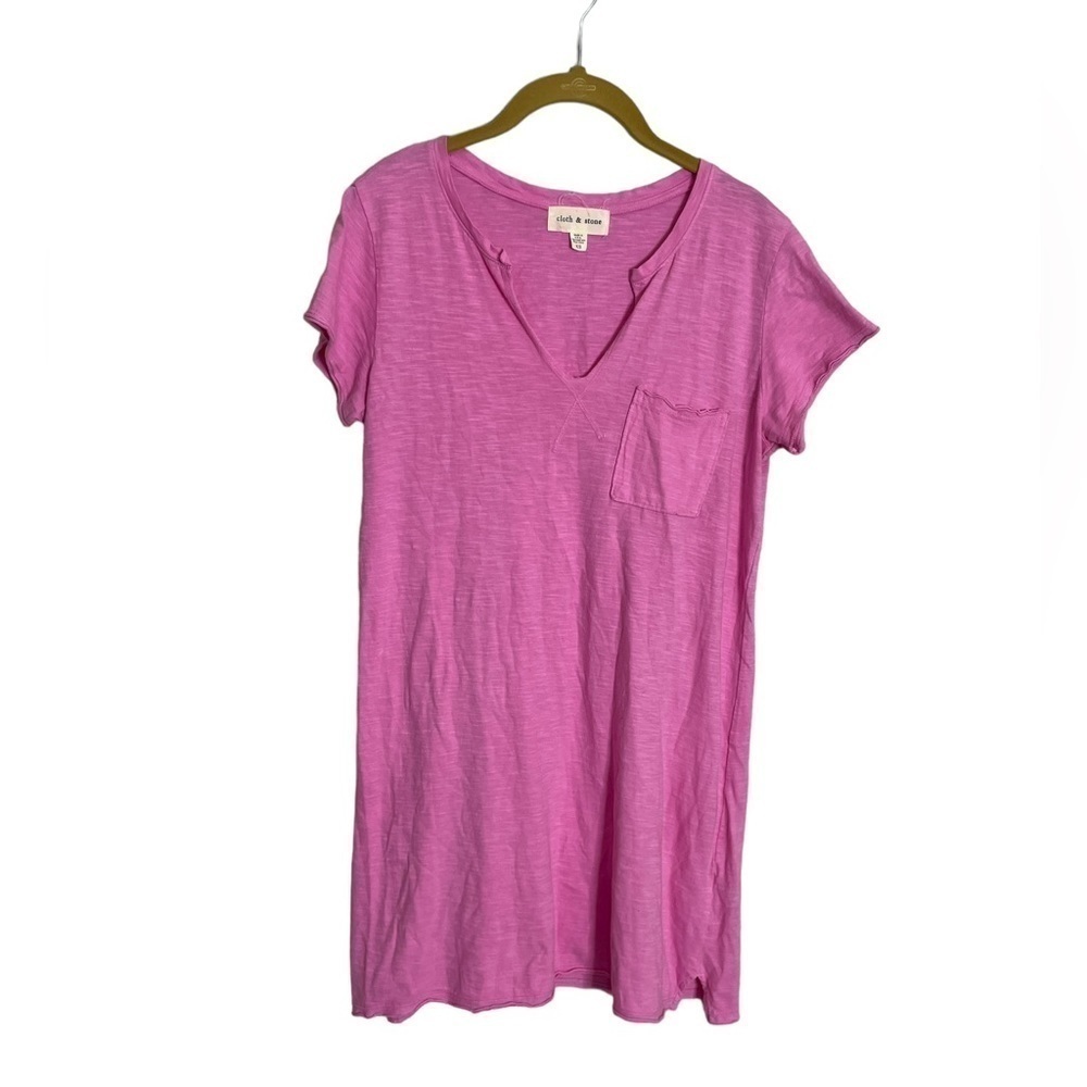 Anthropologie Cloth & Stone V Neck T Shirt Dress XS
